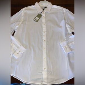 Goodfellow Mens Dress Shirt XL White Button Down Long Sleeve NWT